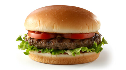 hamburger isolated on white
