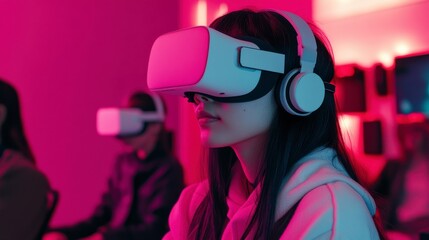 Virtual Reality Design Lab with Ambient Lighting