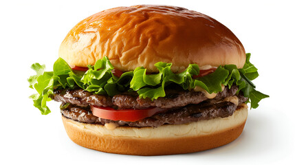 hamburger isolated on white
