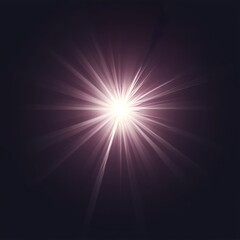 Fototapeta premium Bright light burst with radiating rays on dark background.