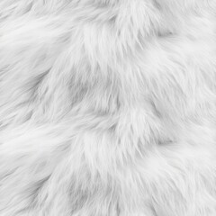 Obraz premium Close-up texture of soft, white fur.