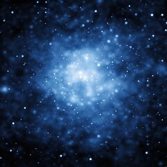 Obraz premium Deep space nebula with bright center and scattered stars.