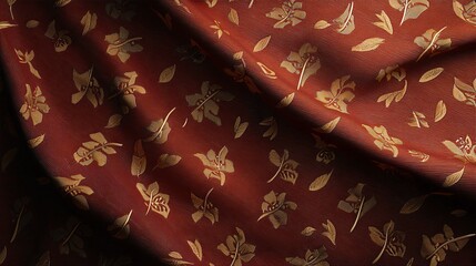Showcasing Regal Mughal Fabrics in an Opulent Setting for Cultural Exposition and Historical Appreciation