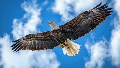 Fototapeta premium Bald Eagle in Flight
