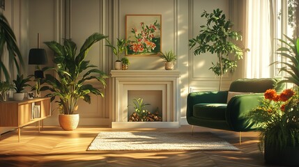Interior Design Ideas with Flowers and Plants Stylish Living":