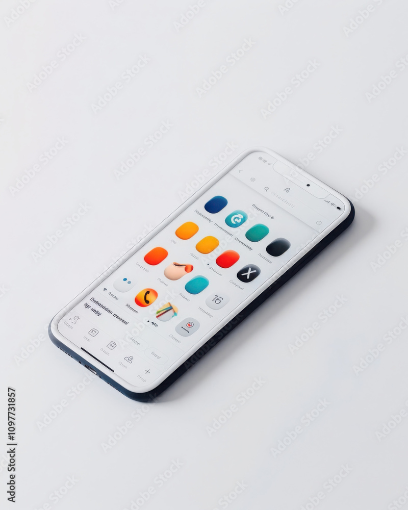 Poster exploring personalized product recommendations on a vibrant smartphone dashboard technology mobile i