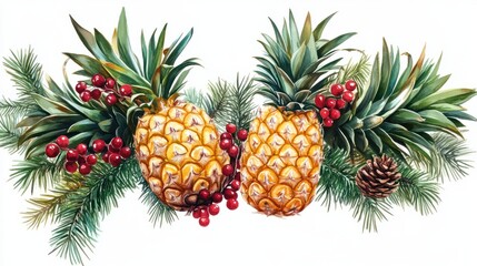 PNG Christmas decoration christmas decorations pineapple festival.