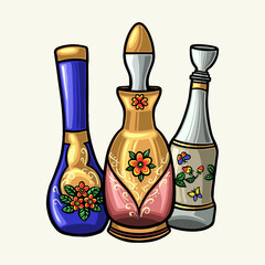 glass vase vector drawing