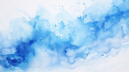 Blue Watercolor Abstract Chaos in Raw Style with Artistic Touches and Fluid Brush Strokes Perfect for Creative Projects