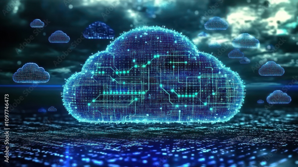 Poster Digital Cloud Computing Network Data System