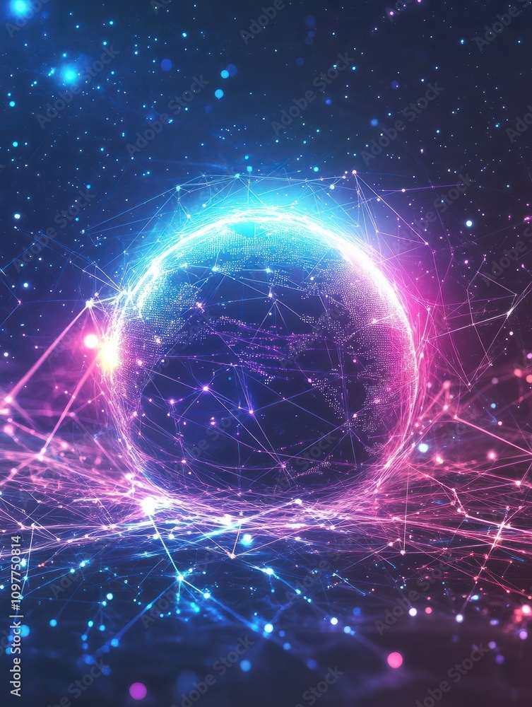 Poster network 5g. wireless data transmission 5g technology internet speed broadband five hotspots wifi glo