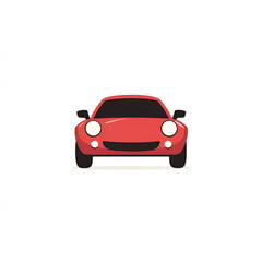 Fototapeta premium Car graphic design minimalist style digital art creative environment front view modern concept for seo impact