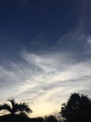 Fototapeta premium sunset in the sky