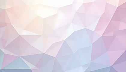 Obraz premium Abstract Polygon Art with Soft Pastel Colors