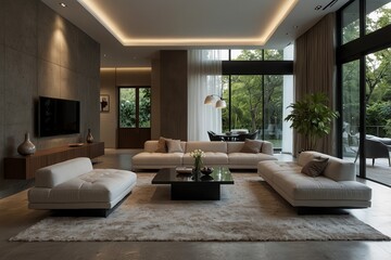 Fototapeta premium modern living interior