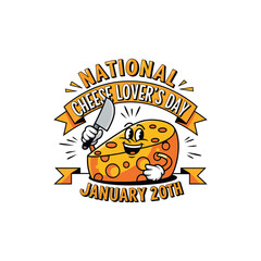 National Cheese Lovers Day vector illustration design