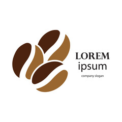 logo design of hot coffee in a glass with smoke