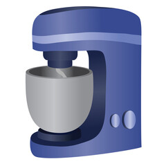 Kitchen machine for kneading dough purple color,