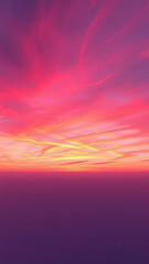 Obraz premium A kaleidoscope of colors dances across the horizon as the day comes to a close, cozy evening, , swirling clouds