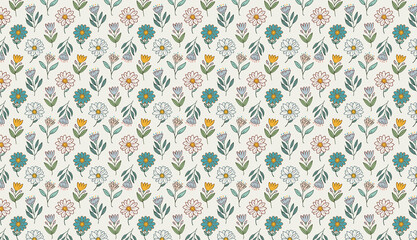 かわいい花柄背景素材