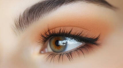 Naklejka premium A Warm Blend of Burnt Orange, Deep Brown, and Soft Peach, Generative AI