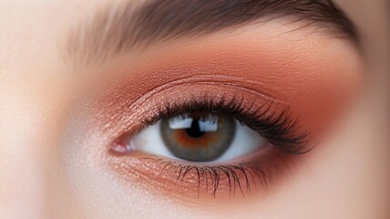 Fototapeta premium A Warm Blend of Burnt Orange, Deep Brown, and Soft Peach, Generative AI