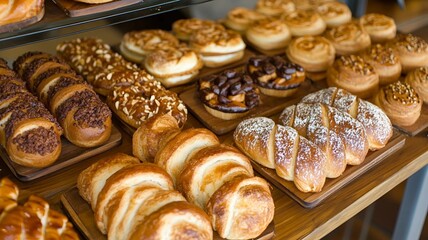 Assorted Bakery Items: A Collection of Freshly Baked Delights, Generative AI
