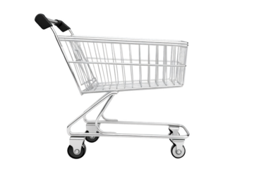 Futuristic Elegance. Shopping cart concept