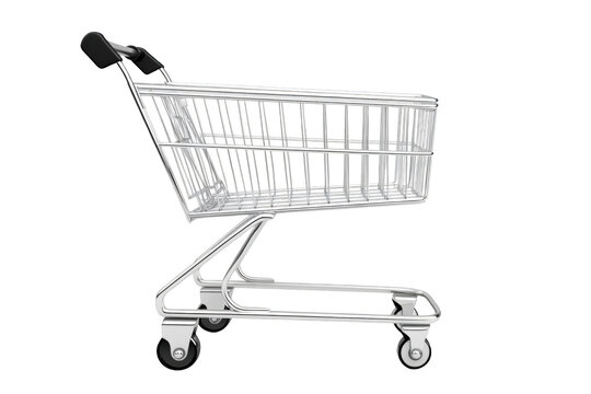 Futuristic Elegance. Shopping cart concept