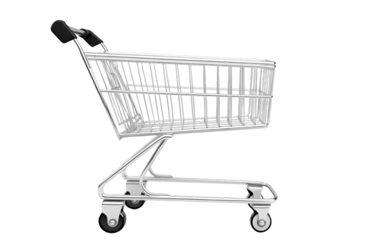 Futuristic Elegance. Shopping cart concept