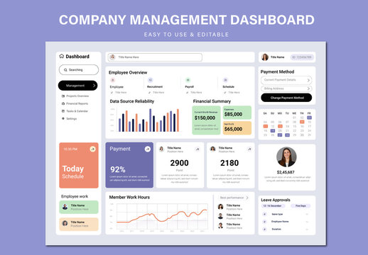 Company Management Platform Dashboard