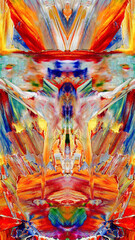 Abstract art background . Hand painting artwork on canvas .