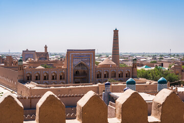 Distant View of Muhammad Rahim Khan Madrasah in Khiva
