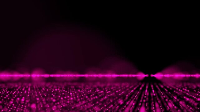 Futuristic Pink Particle Technology Background for Digital Presentation