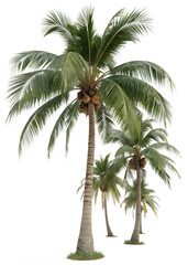 Obraz premium palm tree isolated on white background