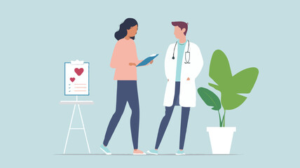 Medical Professionals Discussion Vector Illustration