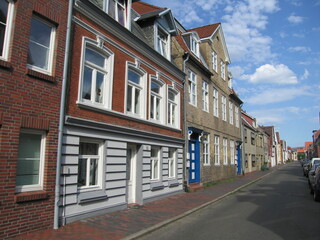 Altstadt in Gl&uuml;ckstadt in Schleswig-Holstein