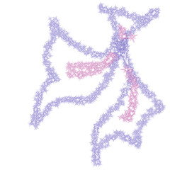 silhouette of a dancing girl