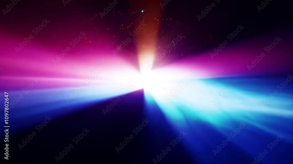 Canvas Prints cosmic burst: a dazzling array of vibrant light streaks across a deep, black canvas, evoking a sense