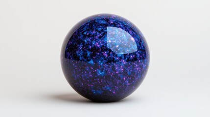 Galaxy Sphere  Cosmic Orb  Purple Nebula  Crystal Texture  High Resolution