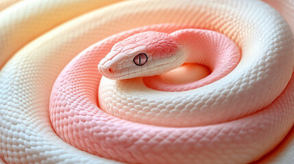 Fototapeta premium close up of a red snake