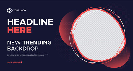 New Trend Business Presentation Slides Background Template. Geometrical Shape Corporate Business Web Banner. Innovative Layouts and Creative Backdrop for Header, Slides, Flyer, Invitation Cover