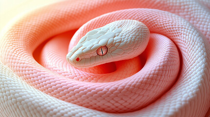 Fototapeta premium close up of a red snake