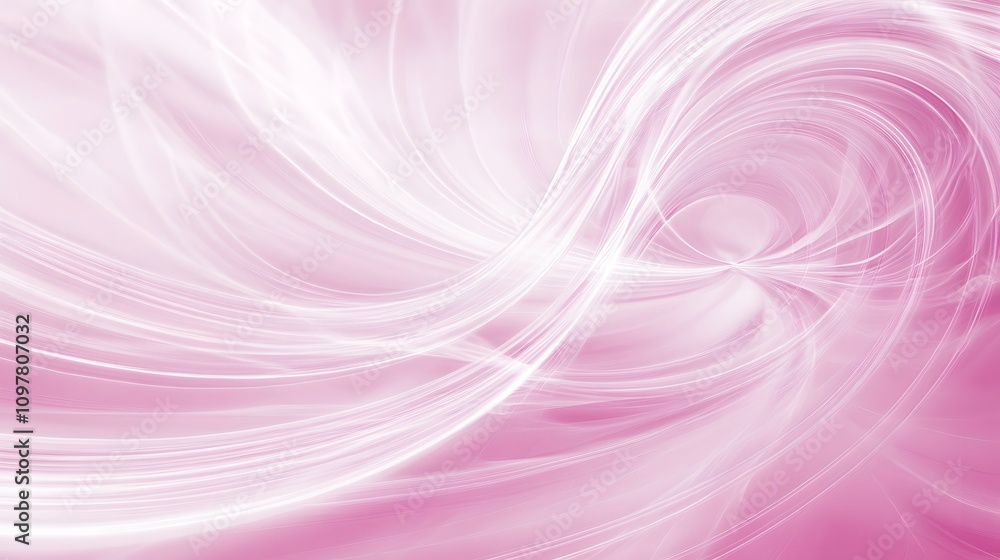 Poster a soft pink abstract background with flowing lines and swirls, evoking a sense of calm.