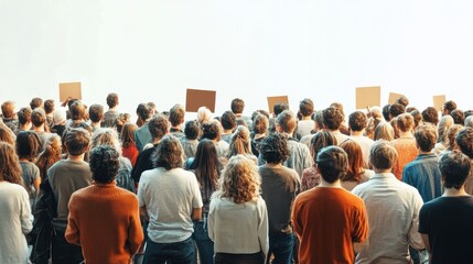 Group of People in Peaceful Human Rights Protest