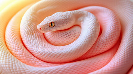 Fototapeta premium close up of a red snake