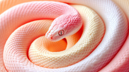Fototapeta premium close up of a red snake