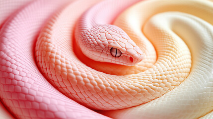 Fototapeta premium close up of a red snake