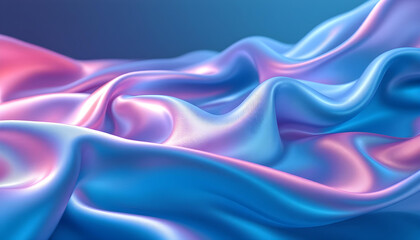 Obraz premium Crimson Silk Waves