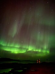 aurora over the sea